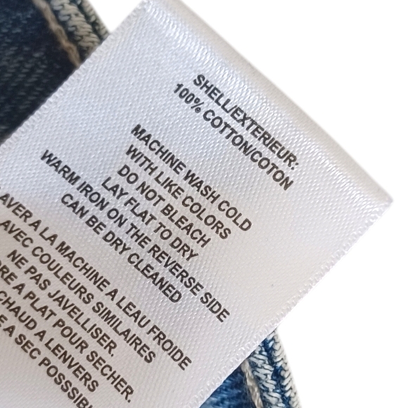 VIGOSS Checker Print Medium Wash Blue Denim Slim Straight Leg Jeans 27 NWT - Picture 9 of 9